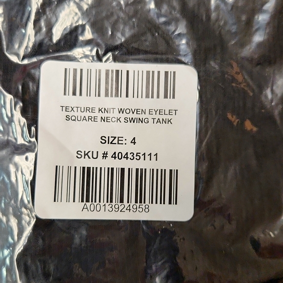 ❤️NWT VINTAGE TORRID CAMI - BLACK WOVEN EYELET SWING TANK - PLUS SIZE - Picture 6 of 14